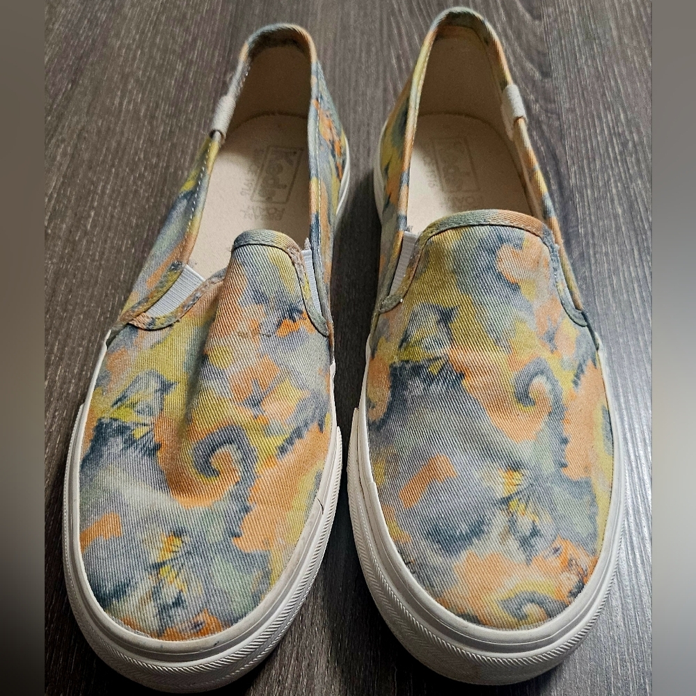 Womens KEDS Slip On Double Decker Tie Dye Sneakers size 6.5